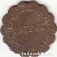 Monedas locales: FICHA: 50 CENTIMOS COOPERATIVA DE TRABAJADORES VASCOS - MATIKO (BILBAO)