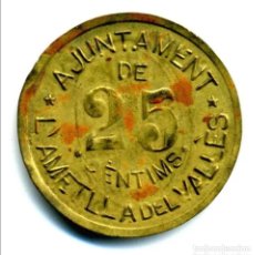 Monedas locales: GUERRA CIVIL. 25 CÈNTIMS. L' AMETLLA DEL VALLÈS.. Lote 346388913