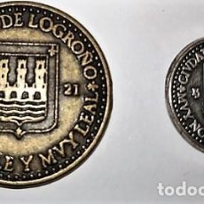 Monedas locales: MONEDA LOCAL-COLECCION COMPLETA MONEDAS DE 1 Y 5 REVELLINES-RARAS-LOGROÑO (1521-2009). Lote 347136493
