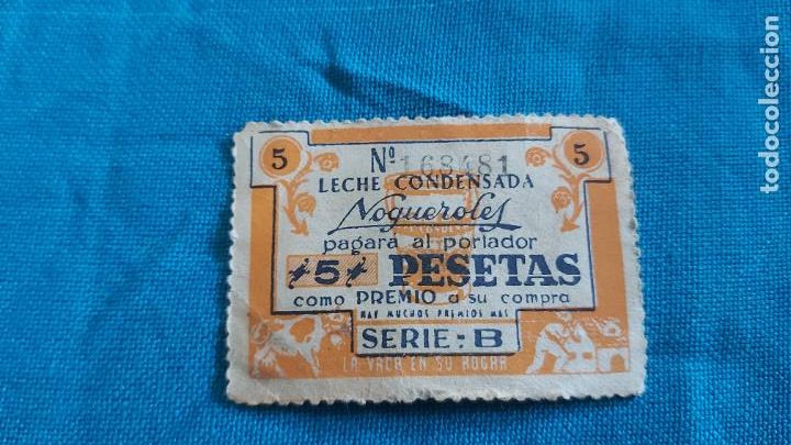 Lokalw&auml;hrung: Vale 5 pesetas leche condensada nogueroles