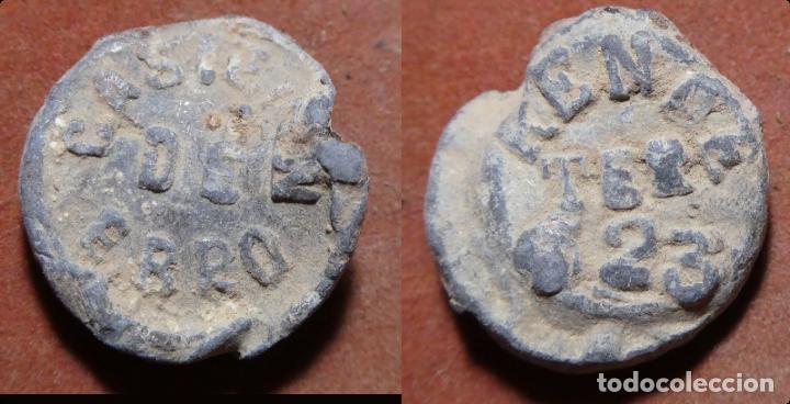 Monedas locales: plomo Renfe Ter 23 Castej&oacute;n de Ebro - Foto 1