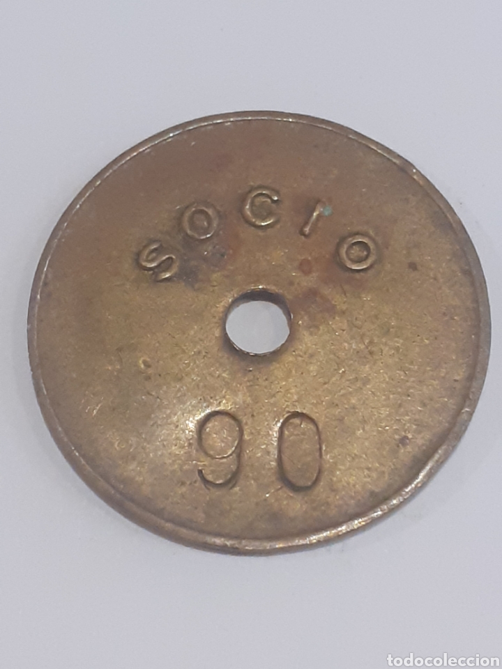Monedas locales: Ficha de cooperativa de Aibar 1dl de vino - Foto 2