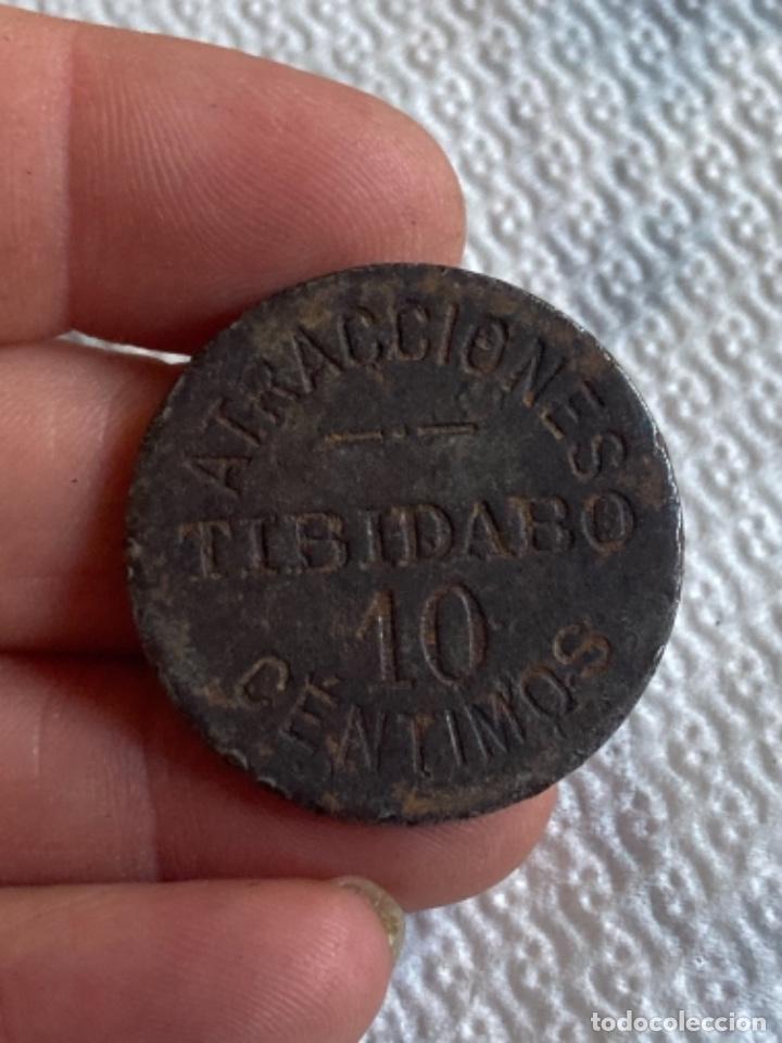 Monedas locales: Antigua ficha del tibi dabo 10 c&eacute;ntimos - Foto 1