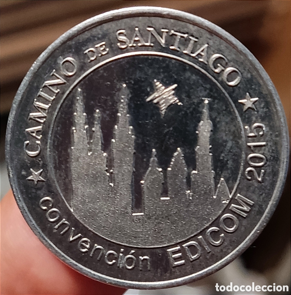 Monedas locales: Ficha del Camino de Santiago - 2 Edwin - Foto 1