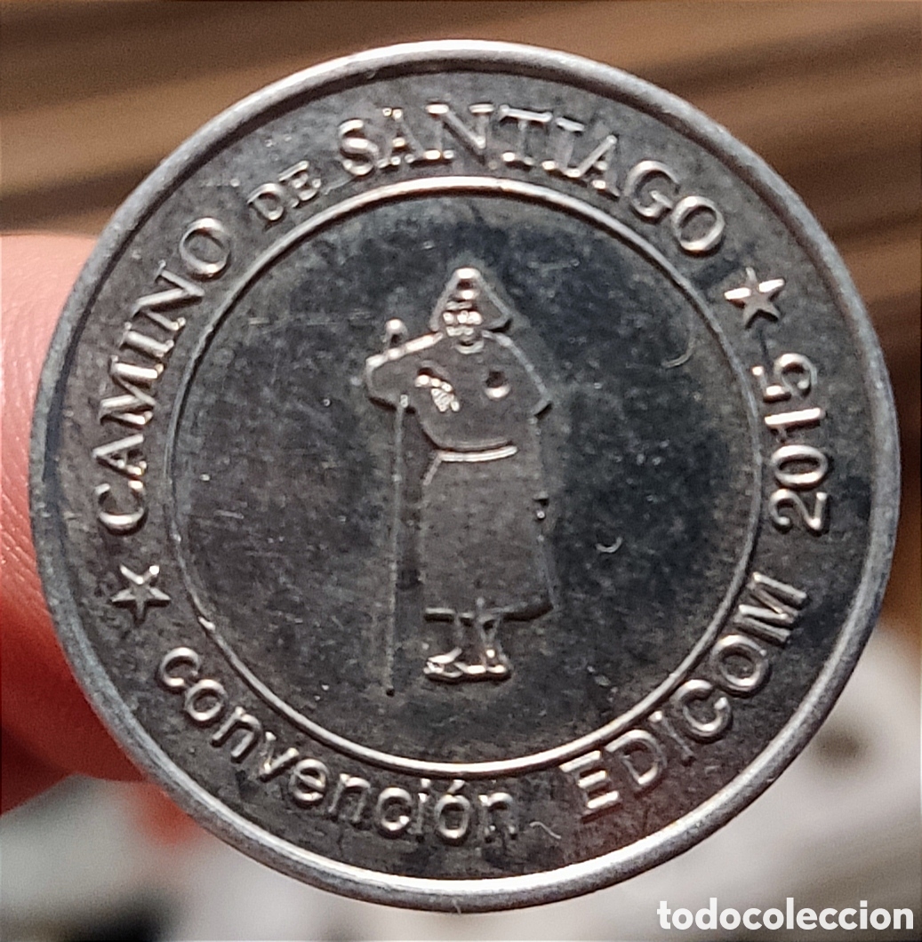 Monedas locales: Ficha del Camino de Santiago - 1 Edwin - Foto 1