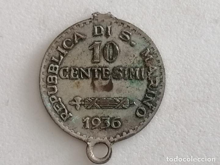 Monnaies locales: REPUBLICA SAN MARINO, 10 CENTESIMI 1936