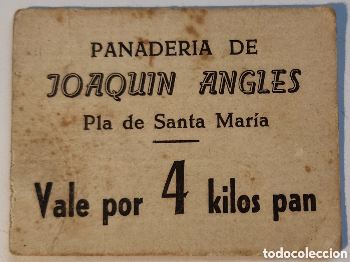 Monedas locales: Vale de la panader&iacute;a Joaqu&iacute;n Angl&eacute;s- 4 kilos de pan - Foto 1