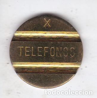 Monedas locales: FICHA DE TELEFONOS DE ESPA&Ntilde;A - X (NUEVA-SIN CIRCULAR) - Foto 1