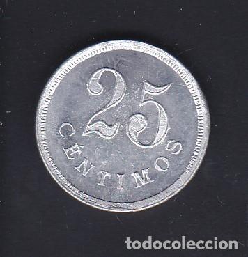 Monedas locales: FICHA DE 25 CENTIMOS DE LA COOPERATIVA OBRERA DE ARRIGORRIAGA (MONEDA) - Foto 1