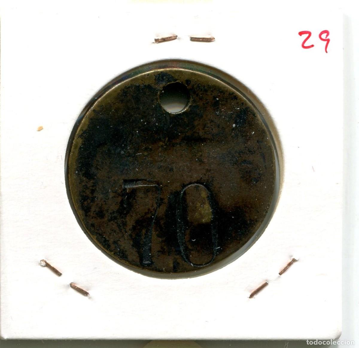 Monedas locales: FICHA RESELLO 75/70 ( MES1829 ) - Foto 2