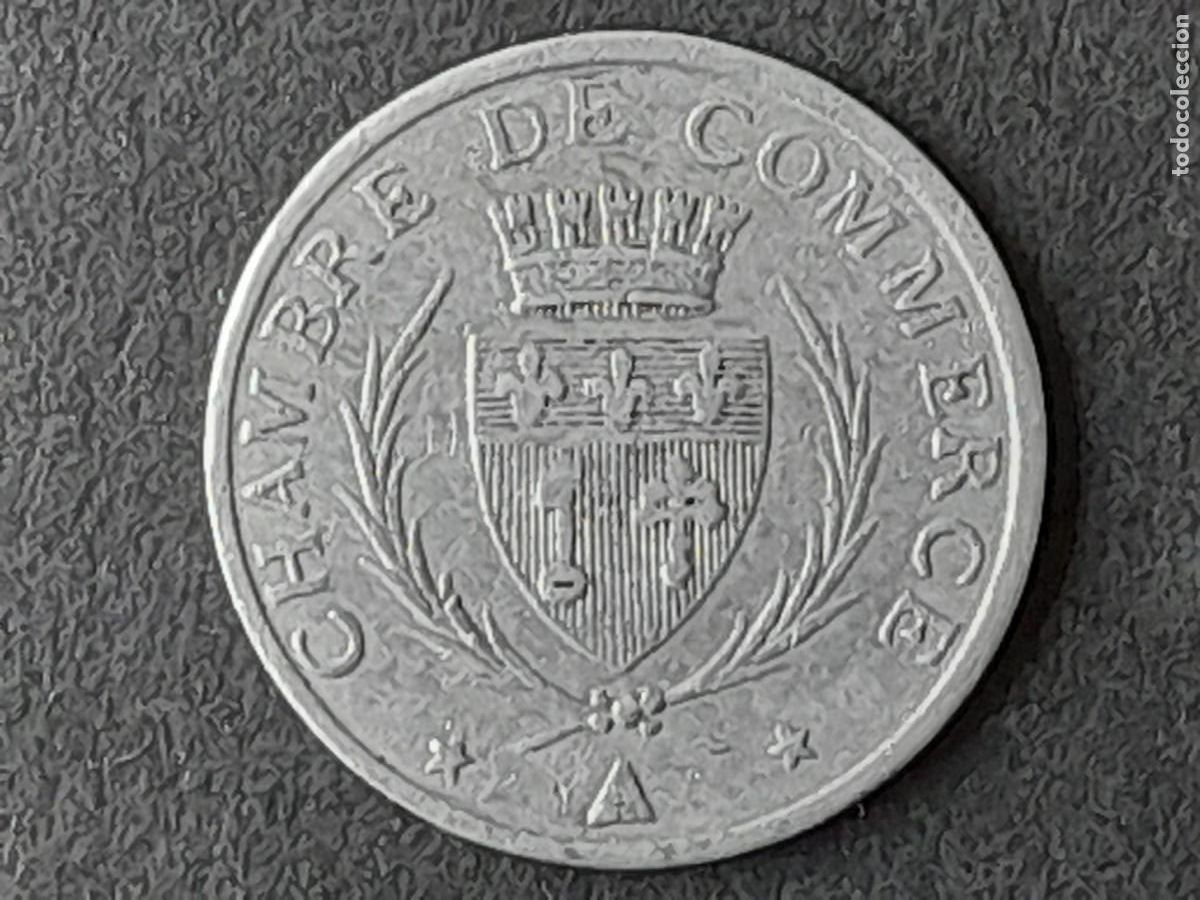 Monedas locales: Moneda de 10 centimes 1920 de la cambre de commerce de Narbone, - Foto 1