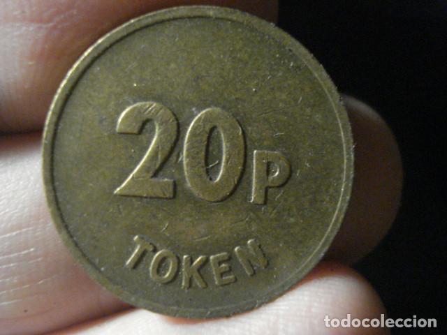 Monedas locales: FICHA TOKEN - 20 PENIQUES TOKEN UK - Foto 2