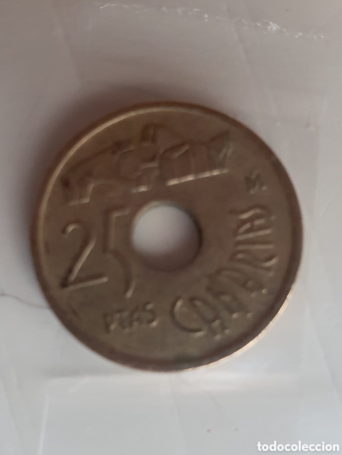 Monedas locales: Moneda 25 pesetas CANARIAS 1994 - Foto 2