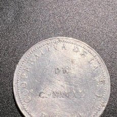 Monedas locales: FICHA. COOPERATIVA DE NAVAL - REINOSA. 5 PESETAS. VER FOTOS