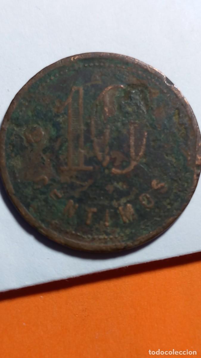 Monedas locales: BARCELONA (SANS) - 10 CENTIMOS LA LEALTAD SANSENSE - Foto 2