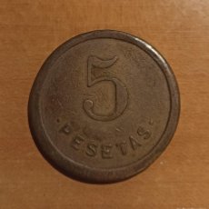 Monedas locales: FICHA CAFÉ EXCELSIOR 5 PESETAS SEVILLA
