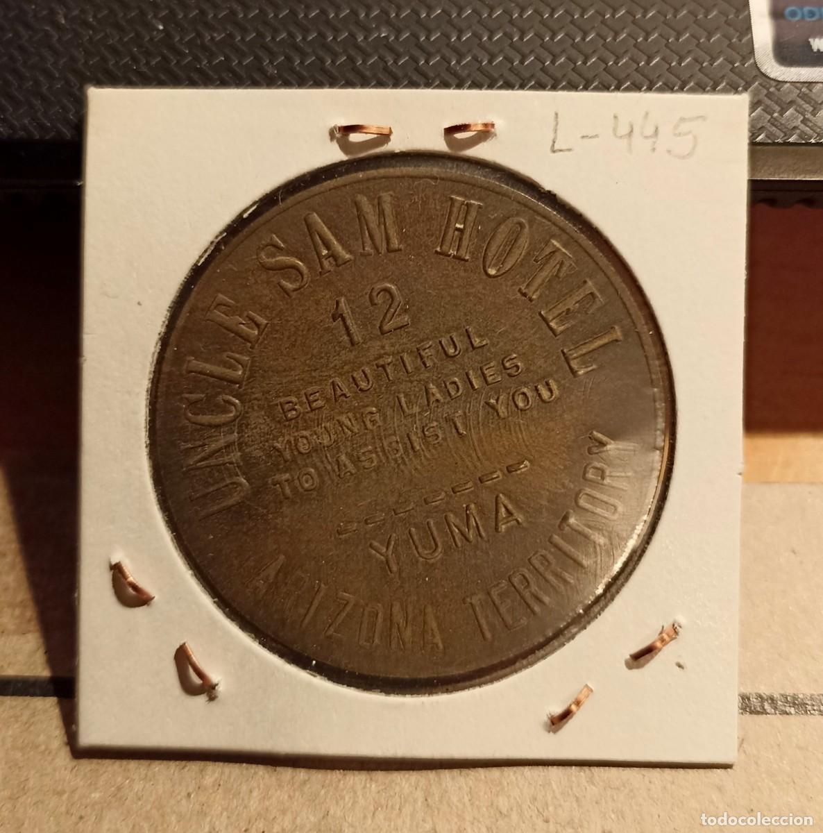 Monedas locales: FICHA PROSTIBULO HOTEL UNCLE SAM ARIZONA - Foto 1