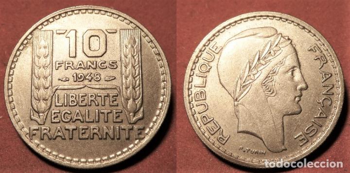 Monedas locales: MONEDA DE FRANCIA 10 FRANCOS 1948 - Foto 1