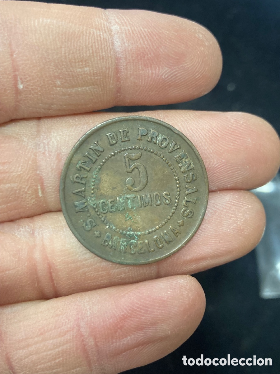 Monedas locales: Antigua ficha a clasificar - Foto 1