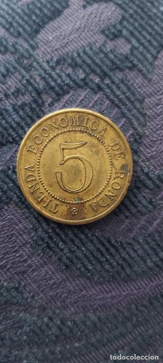 Monedas locales: Ficha comercial 1898 Ronda Malaga - Foto 1