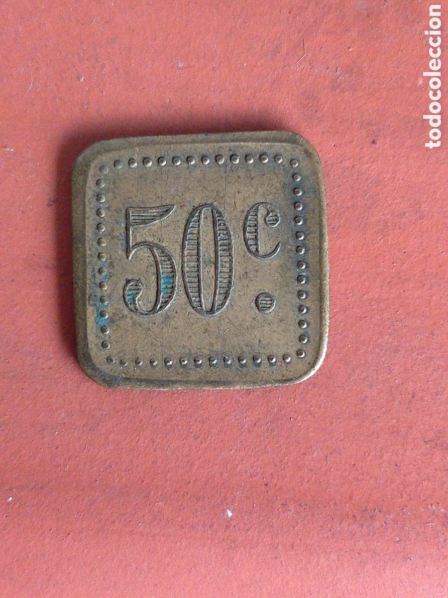 Monedas locales: FICHA TOKEN JETON 50 CENTIMOS JJ - Foto 2