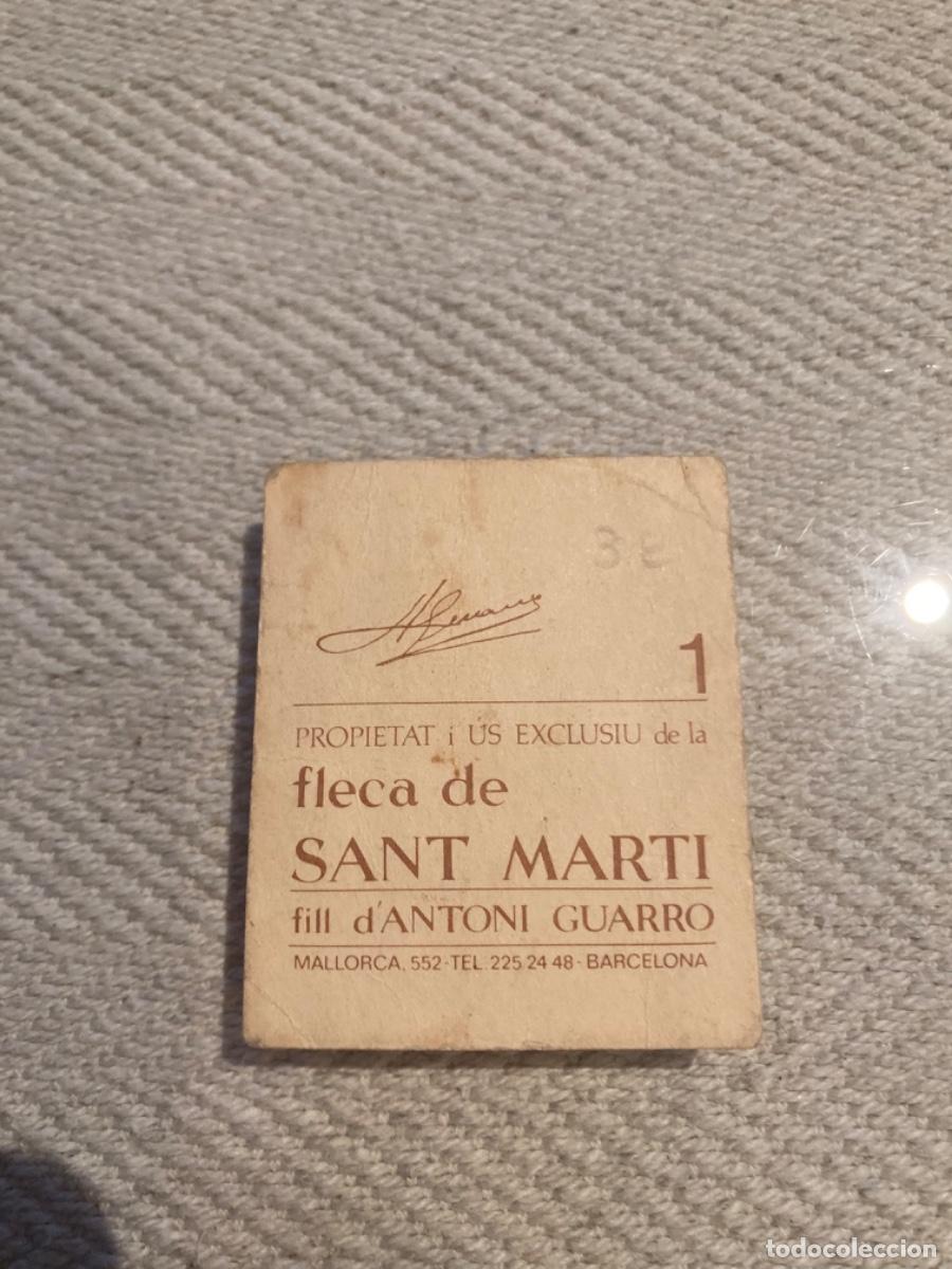 Monedas locales: Billete local. Fleca de Sant Marti. 1. - Foto 1