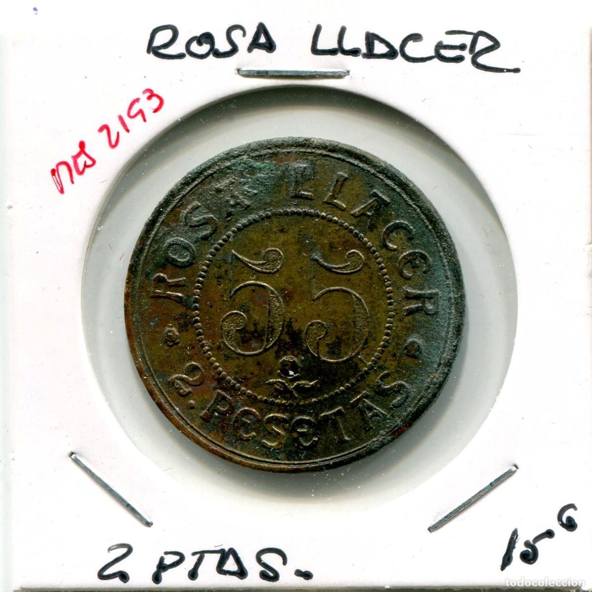 Monedas locales: 2 PESETAS ROSA LLACER ( MES2193 ) - Foto 1