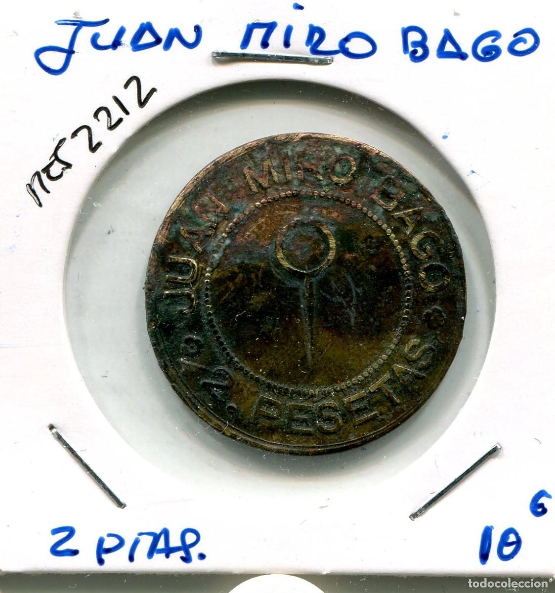 Monedas locales: 2 PESETAS JOAN MIRO BAGO ( MES2212 ) - Foto 1