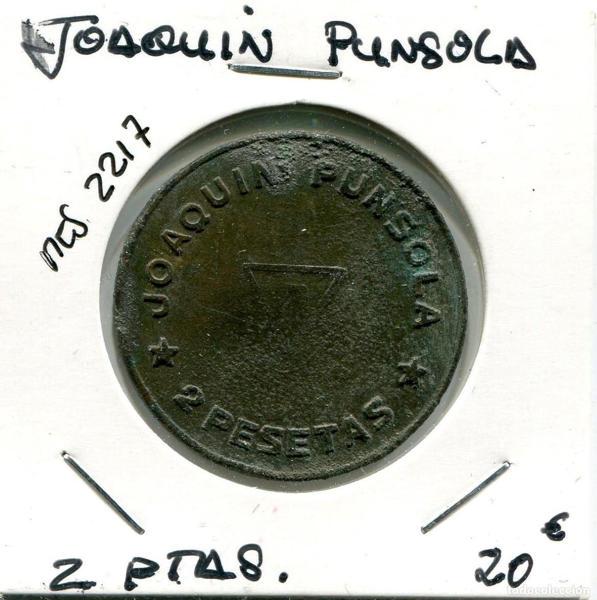 Monedas locales: 2 PESETAS JOAQUIN PUNSOLA ( MES2217 ) - Foto 1