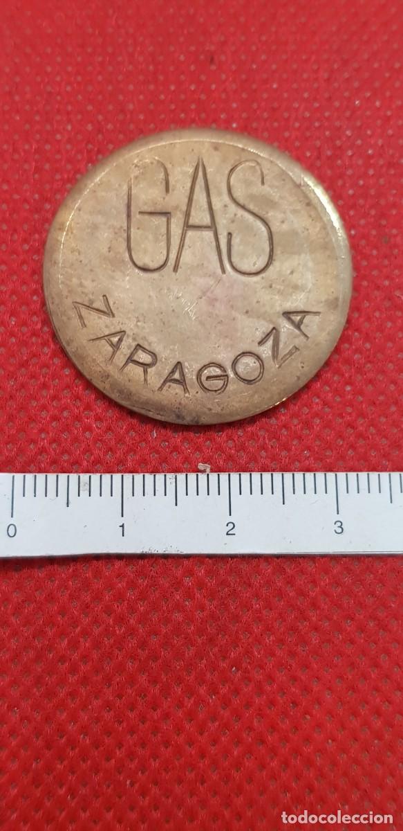 Monedas locales: Ficha moneda gas Zaragoza - Foto 1