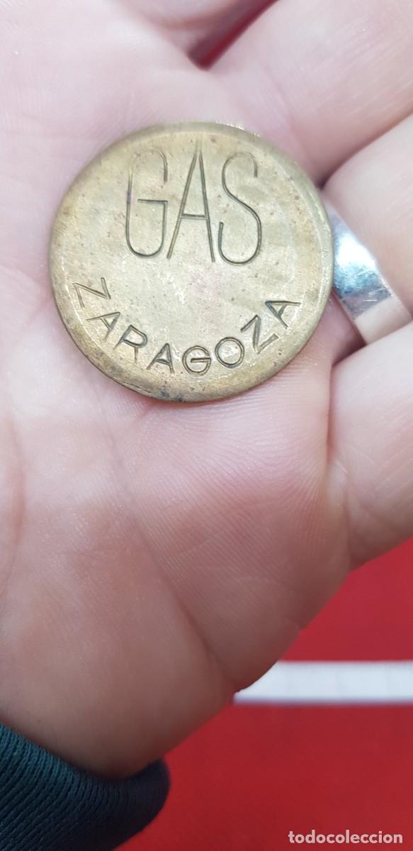 Monedas locales: Ficha moneda gas Zaragoza - Foto 3