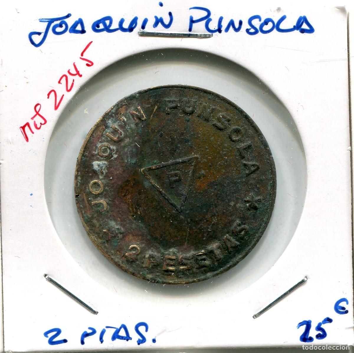 Monedas locales: 2 PESETAS JOAQUIN PUNSOLA ( MES2245 ) - Foto 1
