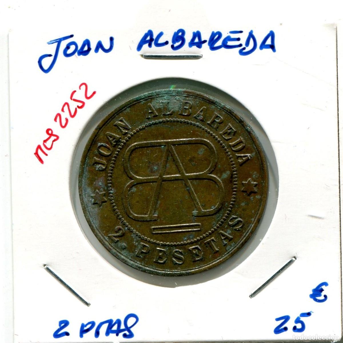 Monedas locales: 2 PESETAS JOAN ALBAREDA ( MES2252 ) - Foto 1