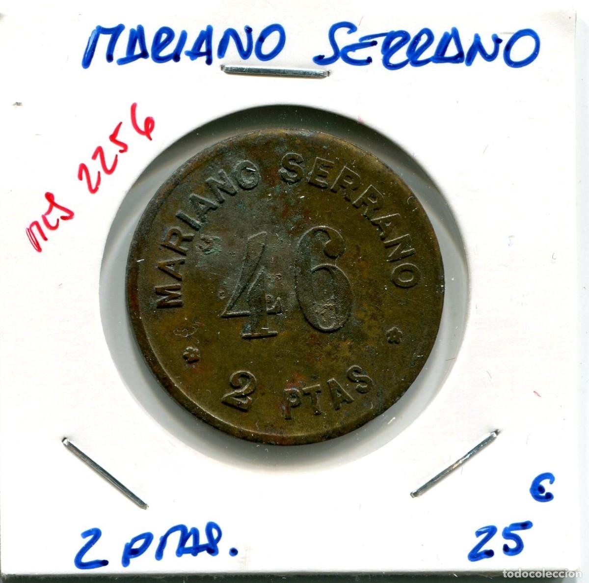 Monedas locales: 2 PESETAS MARIANO SERRANO ( MES2256 ) - Foto 1