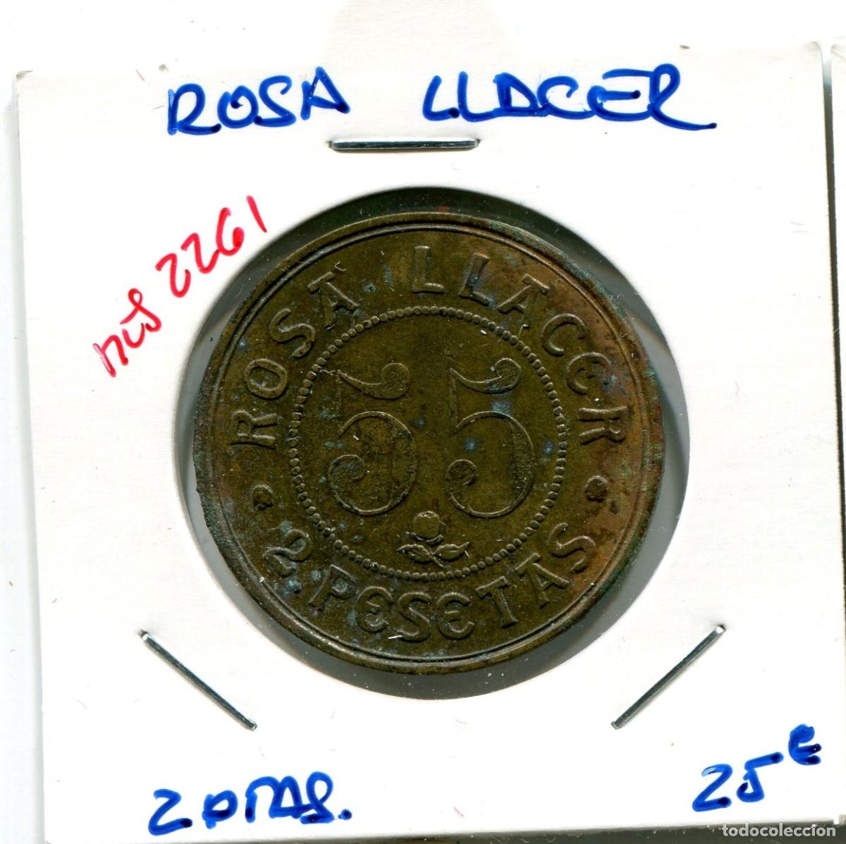 Monedas locales: 2 PESETAS ROSA LLACER ( MES2261 ) - Foto 1