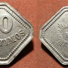 Monedas locales: FICHA 10 CENTIMOS MONDARIZ MENESES GALICIA RARA. Lote 402745209