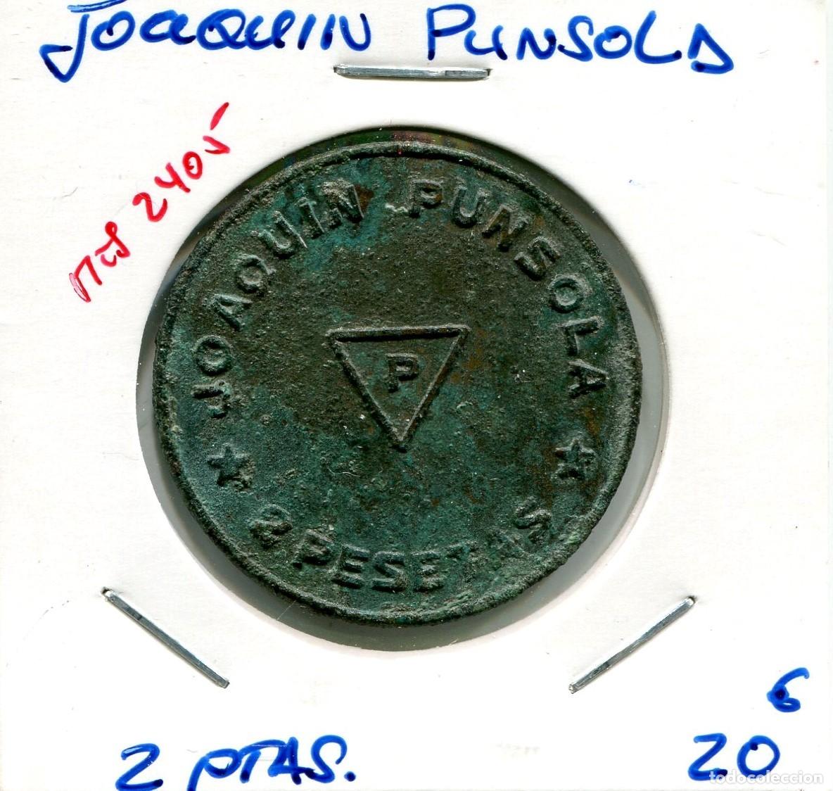 Monedas locales: 2 PESETAS JOAQUIN PUNSOLA ( MES2405 ) - Foto 1