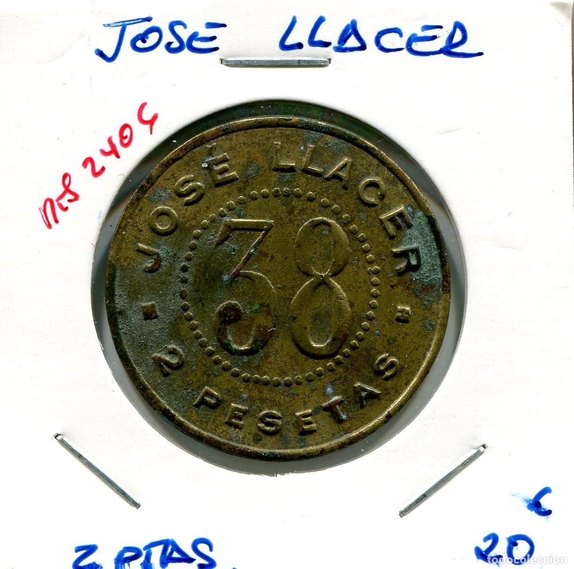 Monedas locales: 2 PESETAS JOSE LLACER ( MES2406 ) - Foto 1