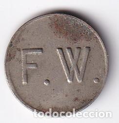 Monedas locales: FICHA DE BARCELONA F.W. (MONEDA) - Foto 2