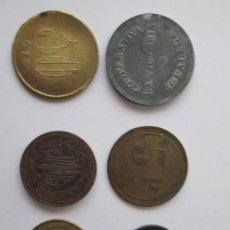 Monedas locales: LOTE DE 6 MONEDAS - LOCALES Y COMERCIALES