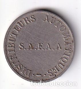 Monedas locales: FICHA FRANCESA DE DISTRIBUTEURS AUTOMATIQUES SAFAA - Foto 1