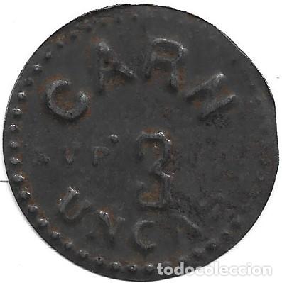 Monedas locales: (FCP-64)FICHA CARN 3 UNCAS - Foto 3
