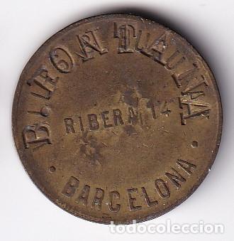 Monedas locales: FICHA DE 5 CENTIMOS DE B. FONTANA DE BARCELONA (MONEDA) - Foto 1