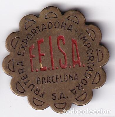 Monedas locales: FICHA DE FEISA - FRUTERIA DE BARCELONA (MONEDA) - Foto 1