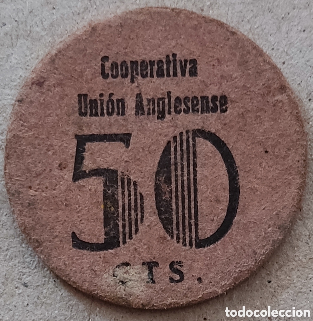 Monedas locales: AL2194v - Cooperativa - Uni&oacute;n Anglesense - 50 c&eacute;ntimos - Foto 1