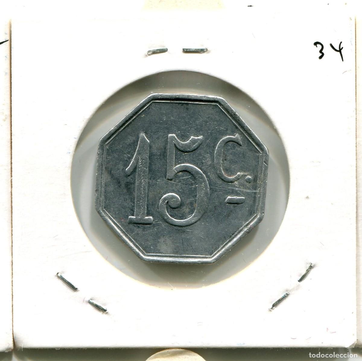 Monedas locales: 15 CENTIMOS AUTOBUSES ROCA ( MES2734 ) - Foto 2