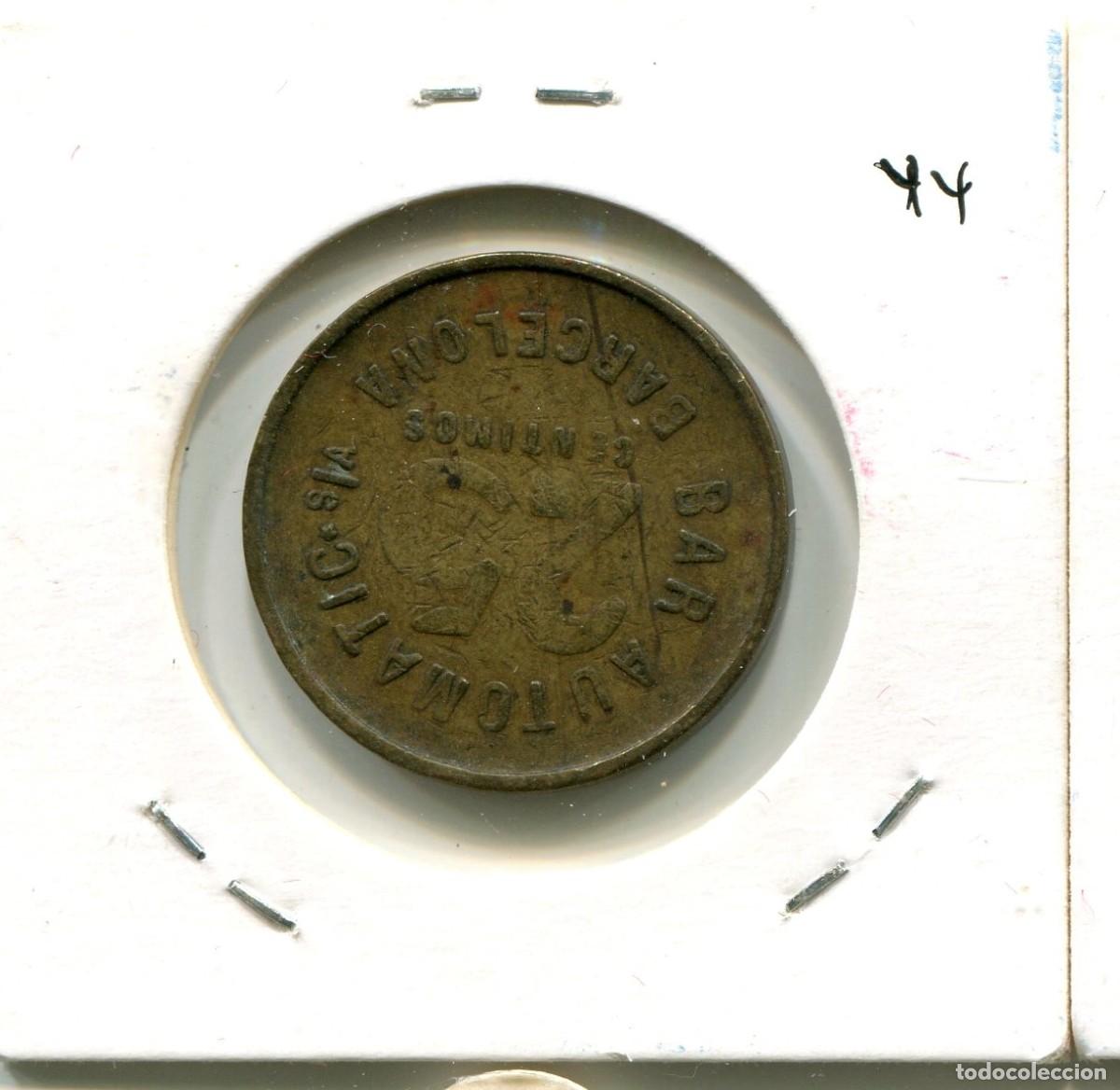 Monedas locales: 25 CENTIMOS BAR AUTOMATIC BARCELONA ( MES2744 ) - Foto 2