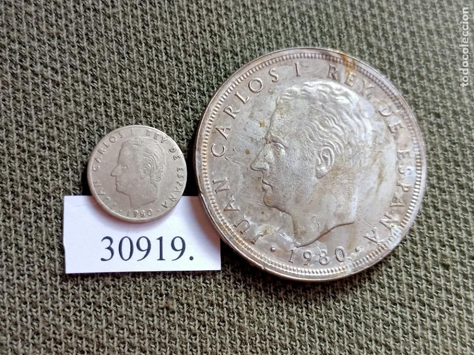 Monedas locales: 50 pesetas, replica y moneda, 2 piezas - Foto 2