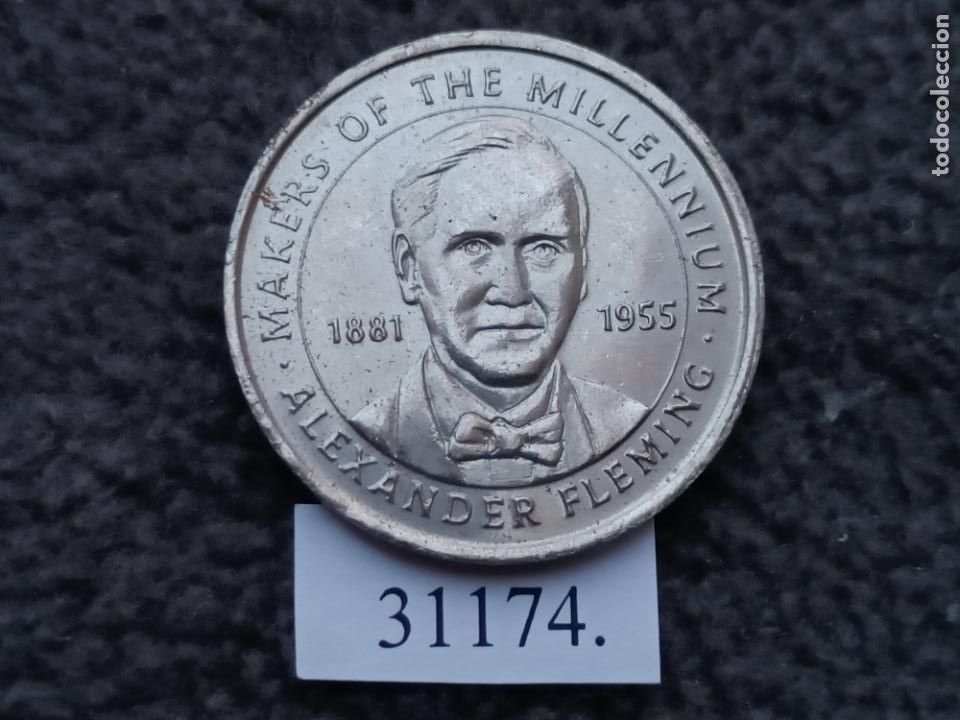 Monedas locales: ficha Alexander Fleming , token, jet&oacute;n - Foto 1