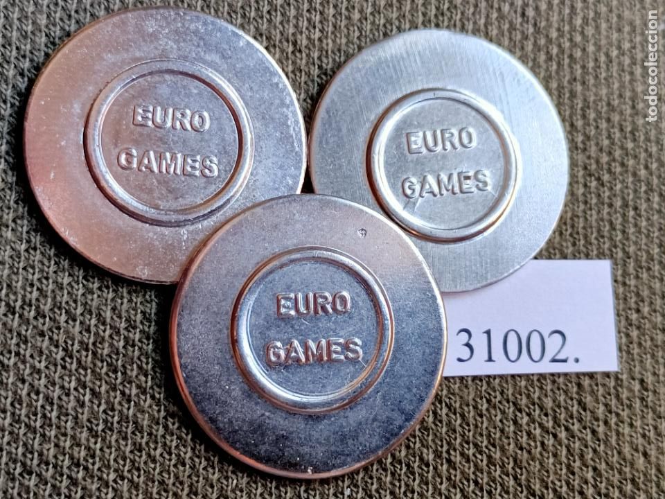 Monedas locales: fichas, lote de 3, token, jet&oacute;n - Foto 2